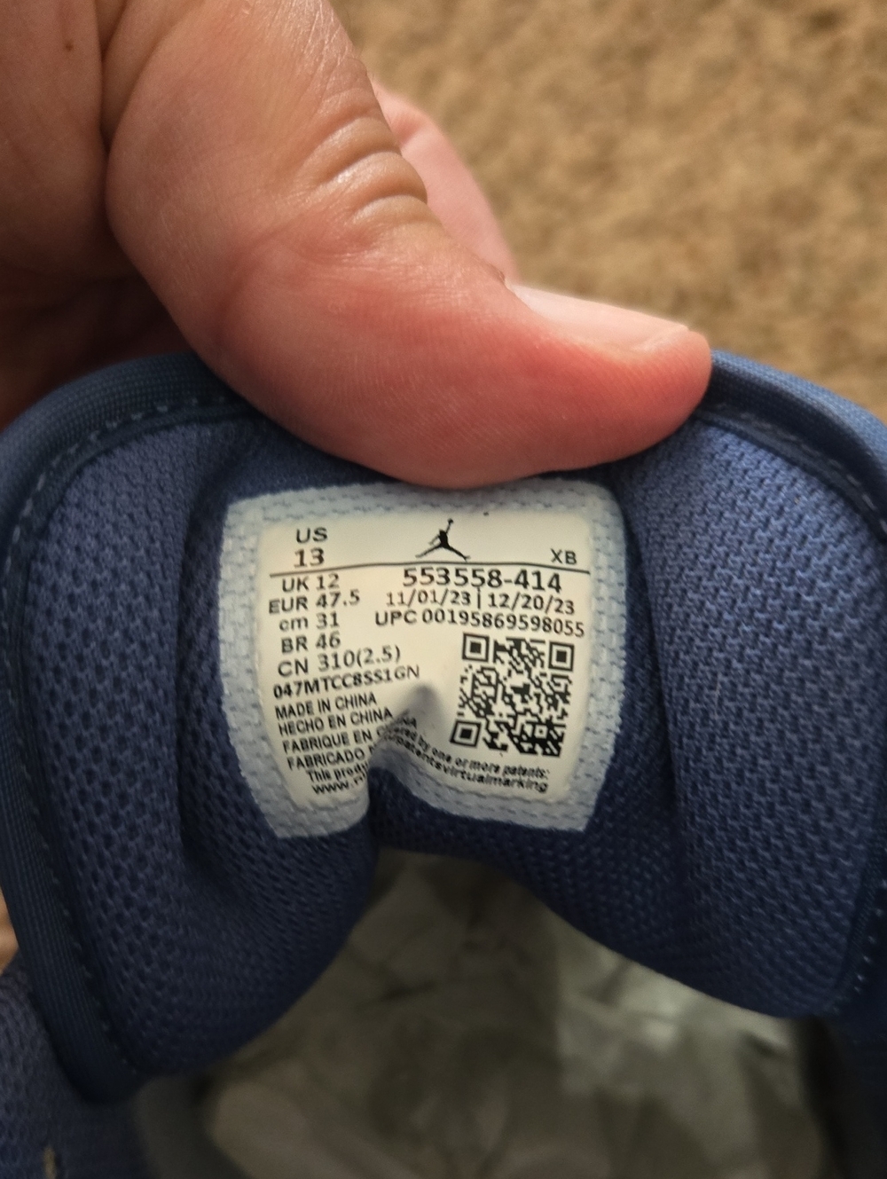 Nike Air Jordan 1 Low "Ashen Slate" - Picture 14 of 15